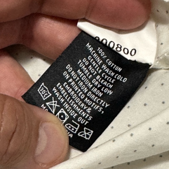 ED HARDY Men's Long Sleeve Button-Up Casual Shirt - White, X-Large - Picture 7 of 12